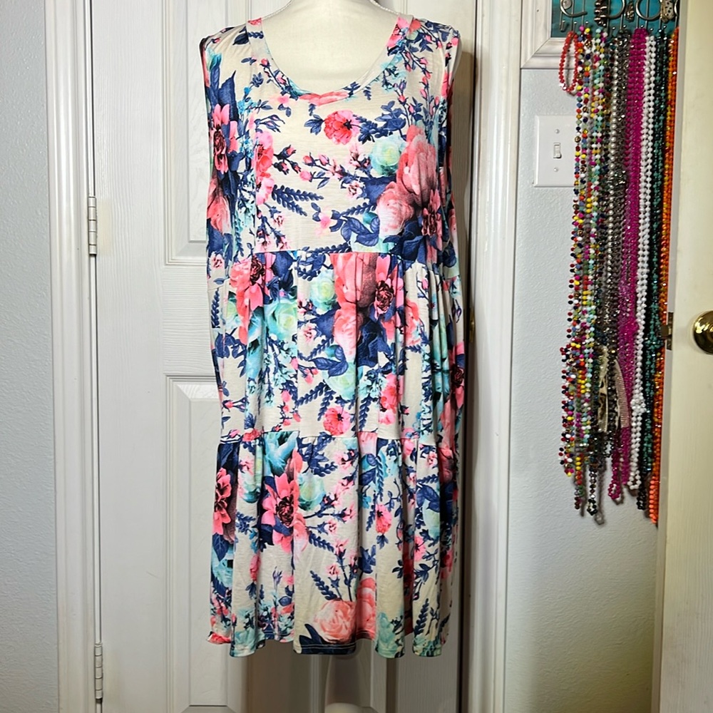 Spring, floral dress